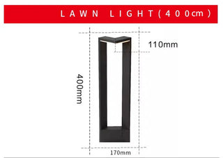 Modern Garden Lamp – Black Aluminum Outdoor Lighting Fixture | Stylish Patio Light