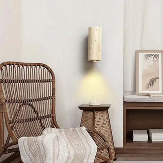 Marble Wall Sconce – Modern Aluminum Wall Light | Soft Bedroom Lighting