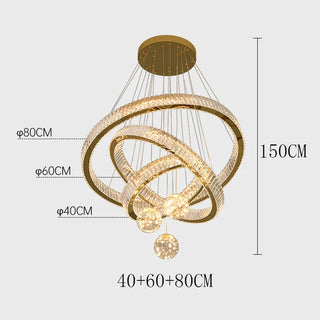Modern Crystal Chandelier – Dimmable LED Lighting | Elegant Living & Dining Room Fixture