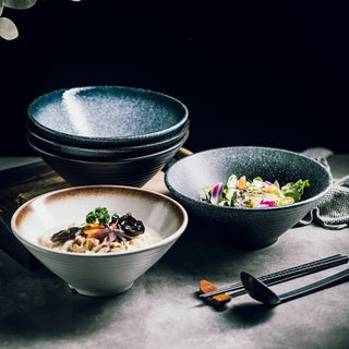 Japanese Ceramic Ramen Bowl – Traditional Motifs