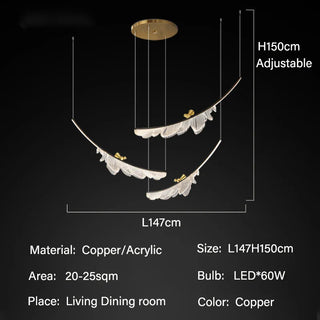 Modern Metal Pendant Light – White LED Dining Room Lighting Fixture
