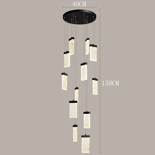 Modern Crystal Chandelier – Elegant Cord Suspended Fixture With Remote Control