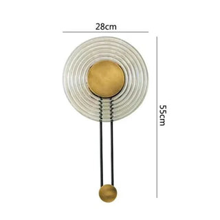 Nordic Wall Lamp – Modern Wall Sconce with Black Gold Frame & Amber Diffuser