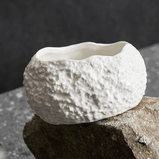 ceramic bowl earthworks handcrafted porcelain dish luxury dining elegant tableware set view