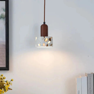 LED Pendant Light – Modern Pendant Lamp with Travertine Stone Shade | Warm Ambient Lighting
