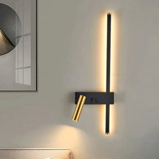 Adjustable LED Wall Light – Aluminium Dual Head Wall Sconce | Modern Black Gold Lighting