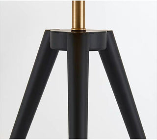 Modern gold floor lamp wide view — Nordic LED ambient