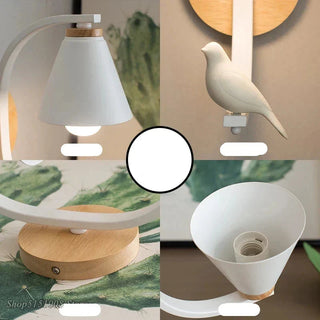 Nordic Wall Sconce – Poetic Bedroom Wall Light | Iron, Wood & Resin Design