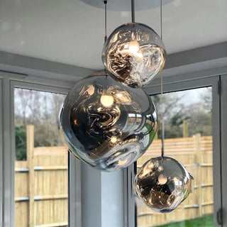 Transparent Acrylic Pendant Light – Modern Ceiling Lamp with Adjustable Hanging Cable