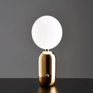Modern Bedside Lamp | Metal And Glass Lamp With Soft LED Lighting