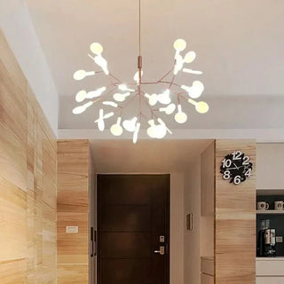 Nordic Pendant Light – 63-Light Firefly Pendant Lamp | Sculptural Branch Chandelier