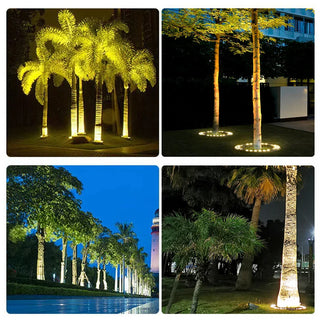 Outdoor Tree Projector – Adjustable Aluminum Ring Light for Garden Lighting