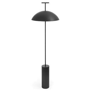 Black modern LED reading floor lamp – metal base touch switch