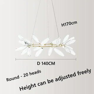 LED Pendant Light – Nordic Design Glass Pendant Lamp with Metal Frame for Dining Room