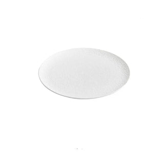 ceramic dinner plates earthworks handcrafted textured porcelain dinnerware lifestyle view
