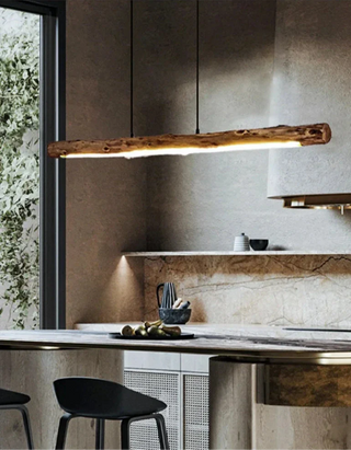 Suspension Ayka – Lampe durable en bois naturel | Installation facile