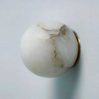 Marble Wall Light – Copper Wall Sconce with Unique Veining & Warm Light