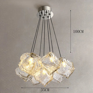Modern Glass Pendant Light – Elegant Dining Room Lighting with Remote Control