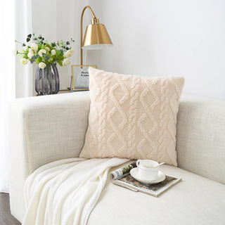 throw cushion covers tela nativa woven plush polyester decorative pillow cases side view