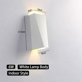 LED Up-Down Wall Light – Waterproof Aluminium Indoor Outdoor Wall Lamp