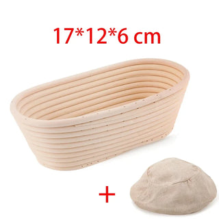 Handwoven rattan bread basket