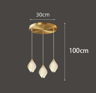 Modern Glass Pendant Light – Dimmable LED Pendant Lamp for Living Room Lighting