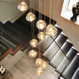 Modern Crystal Chandelier – Elegant LED Pendant Light Fixture for Living Room