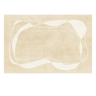 modern minimalistic rug luxury european woven rectangle carpet non slip front view