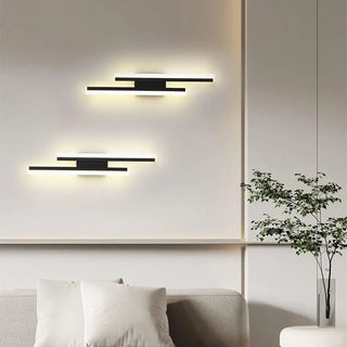Black Led Wall Light – Modern Wall Light with Sleek Aluminum & Acrylic Shade