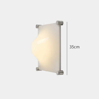 White Acrylic Wall Light – Modern Bedroom Wall Sconce with Soft LED Lighting