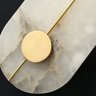 Marble Wall Lamp – Gold Wall Sconce with Integrated LED | Luxury Natural Lighting