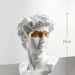 david head classical art bust resin sculpture modern decor set view