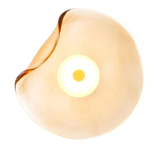 Glass Stone Wall Light | Modern Wall Lamp with Soft LED Lighting and Tempered Glass Fixture