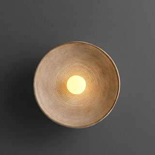 Solar Ripple Wall Light – Adjustable LED Lighting With Frosted Glass Shade