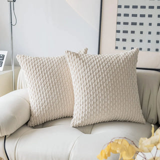 oslo cushion covers woven polyester cotton modern minimalist 40x40 to 50x50 cm front view