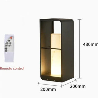 Outdoor Solar Lamp – Aluminium Freestanding Solar Light with Adjustable Brightness