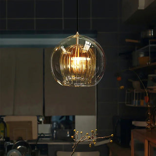 Glass Pendant Lamp – Modern Pendant Light with LED Lighting & Adjustable Height