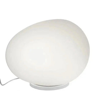 Soft Ceramic Table Lamp – Elegant Opal Glass Lighting with Versatile Design