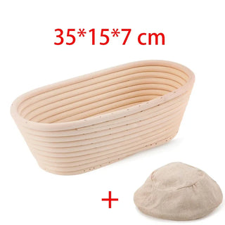 Handwoven rattan bread basket
