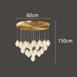 Modern Glass Pendant Light – Dimmable LED Pendant Lamp for Living Room Lighting