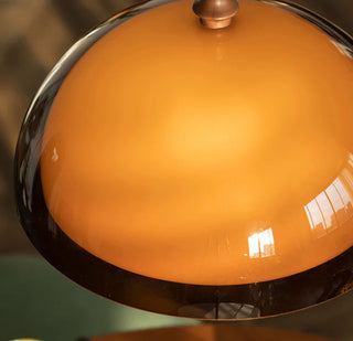 Brown Acrylic Pendant Light – Modern Dining Room Chandelier With Warm Ambient Lighting