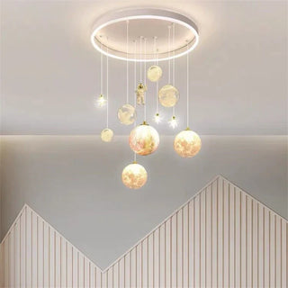 Children's Pendant Light – Dimmable LED Starry Night Lamp with Remote Control