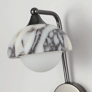 Alabaster Wall Light – Natural Marble Lamp With Articulated Arm & Diffuser