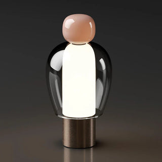 Minimalist Desk Lamp – Glass & Aluminum LED Reading Lamp | Modern Workspace Lighting