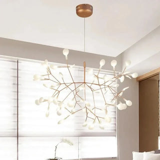 Nordic Pendant Light – 63-Light Firefly Pendant Lamp | Sculptural Branch Chandelier