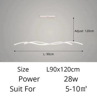 Modern LED Pendant Light – Minimalist Metal Pendant Lamp with Adjustable Lighting