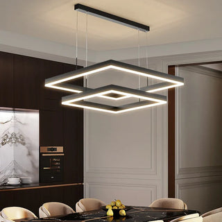 Modern Alloy Chandelier – Elegant Dining Room Lighting With Dimmable LED Pendant Light