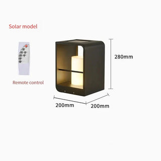 Outdoor Solar Lamp – Aluminium Freestanding Solar Light with Adjustable Brightness
