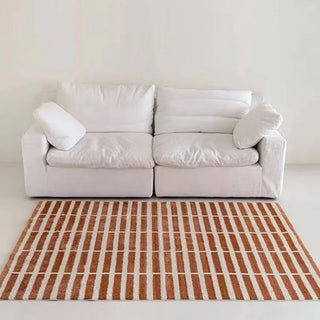 french tile decorative area rug non slip quick drying front view