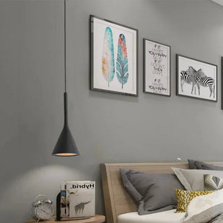 Conical Aluminum Pendant | Adjustable Cable Lighting - Matte Finish Light Fixture